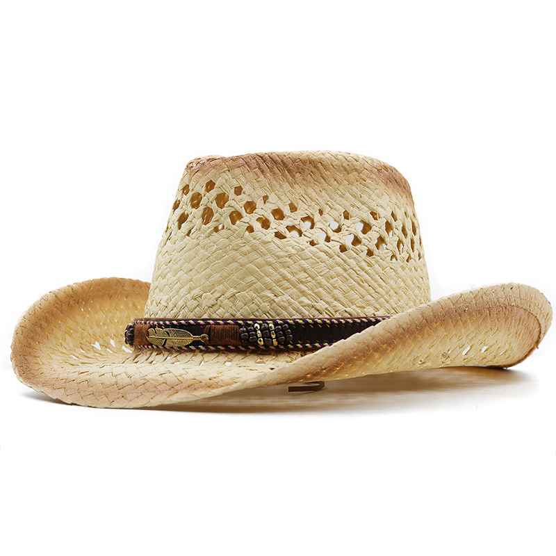 Bucket Hat Straw - Cappello di paglia da cowboy fatto