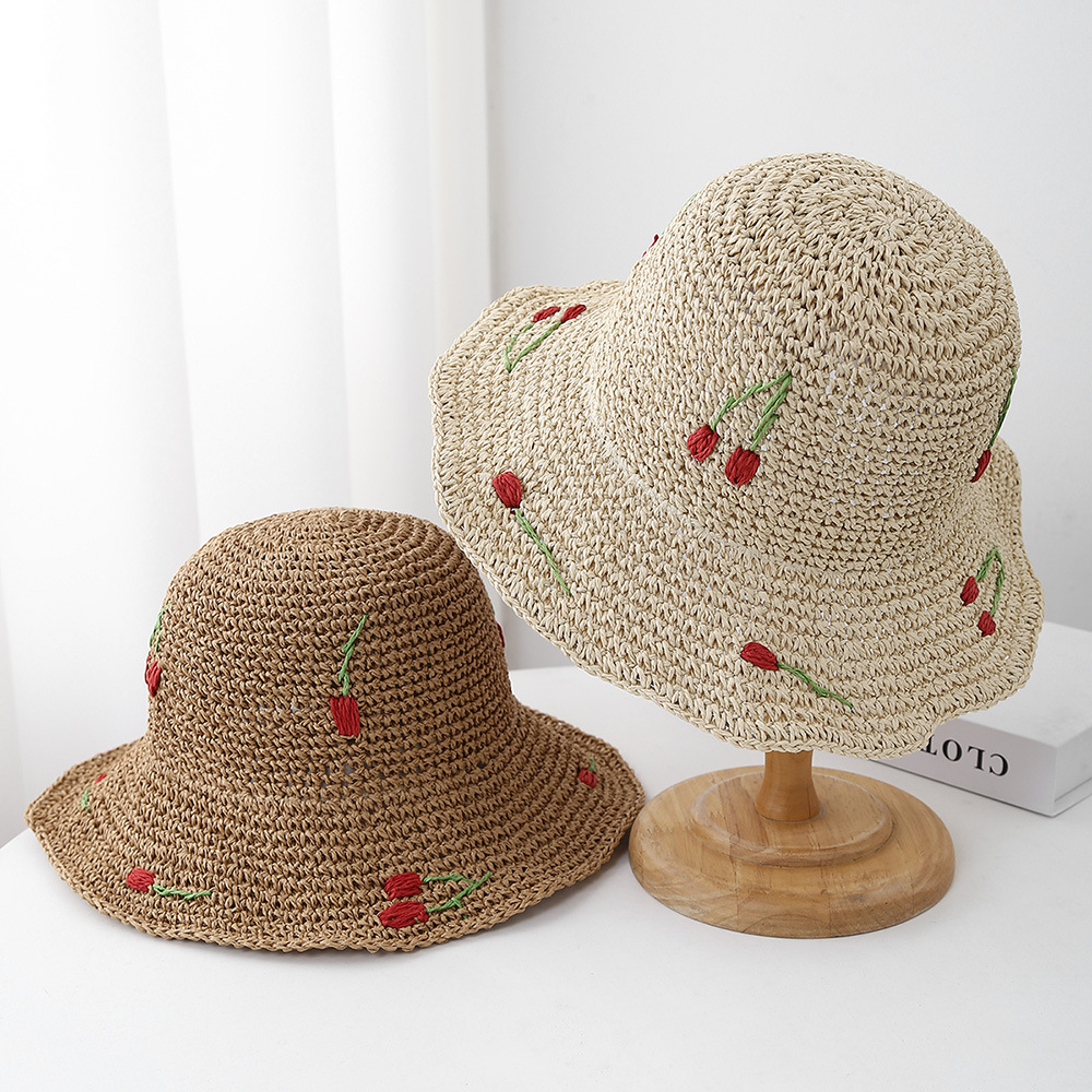 Bucket Hat Straw - Cappelli estivi per donna Cappello da