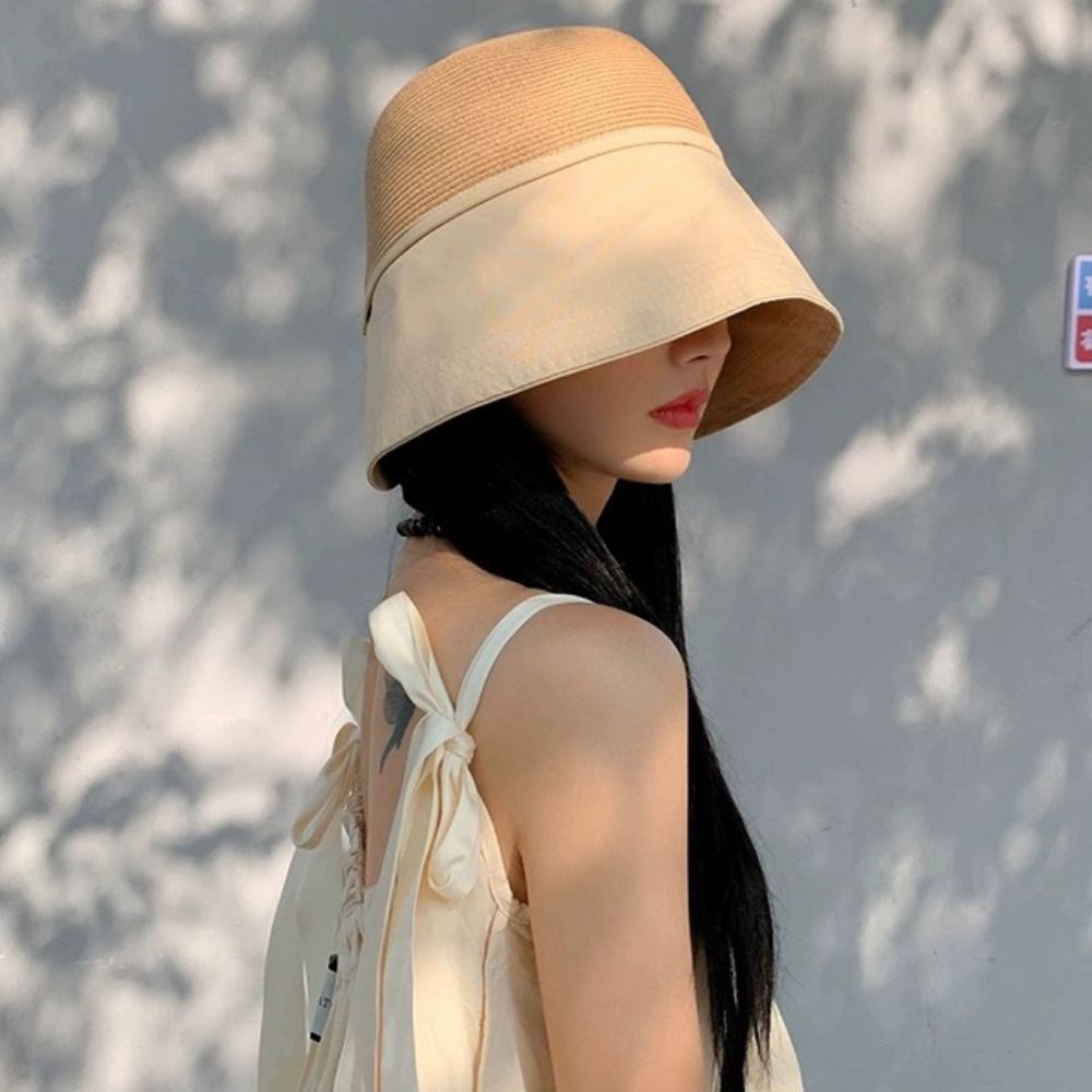 Cappello da Sole Pieghevole, C - Bucket Hat Straw recensione e prezzo